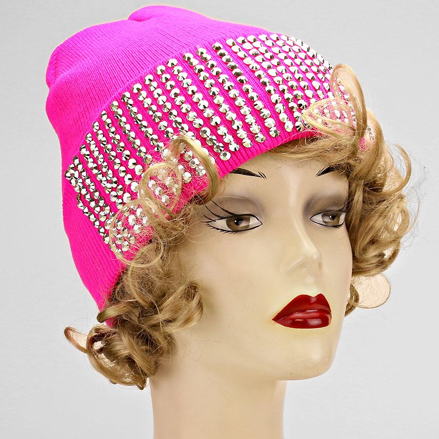 HATEGORY Bling Crystal Detail Beanie