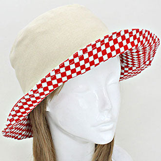 HATEGORY Chess board pattern bucket hat