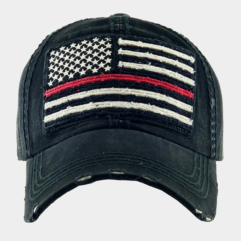 HATEGORY American USA Flag Vintage Baseball Cap