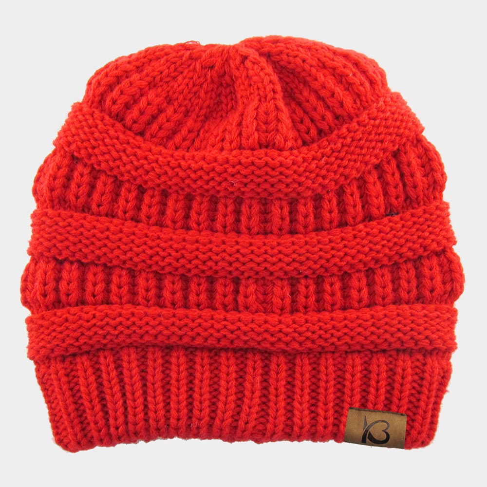 HATEGORY Cable Knit Beanie Hat