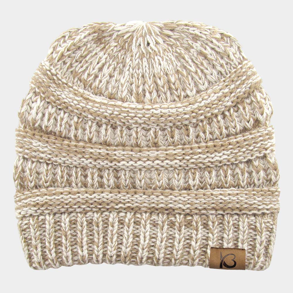 HATEGORY Cable Knit Beanie Hat