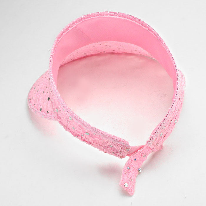 HATEGORY Dotted Empty Top Nylon Lace Flower Hat