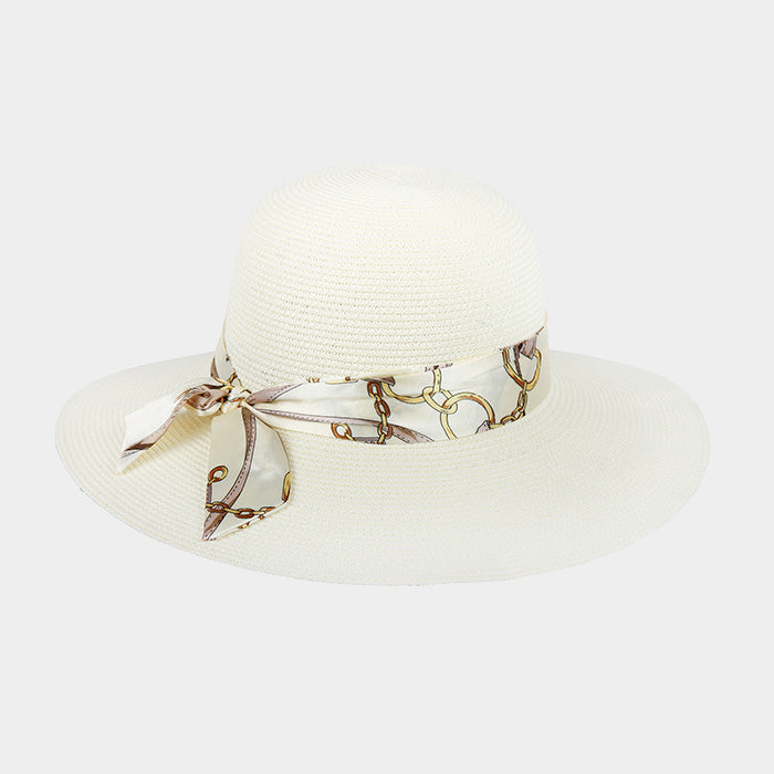 HATEGORY Paper Braid Ribbon Floppy Sun Hat