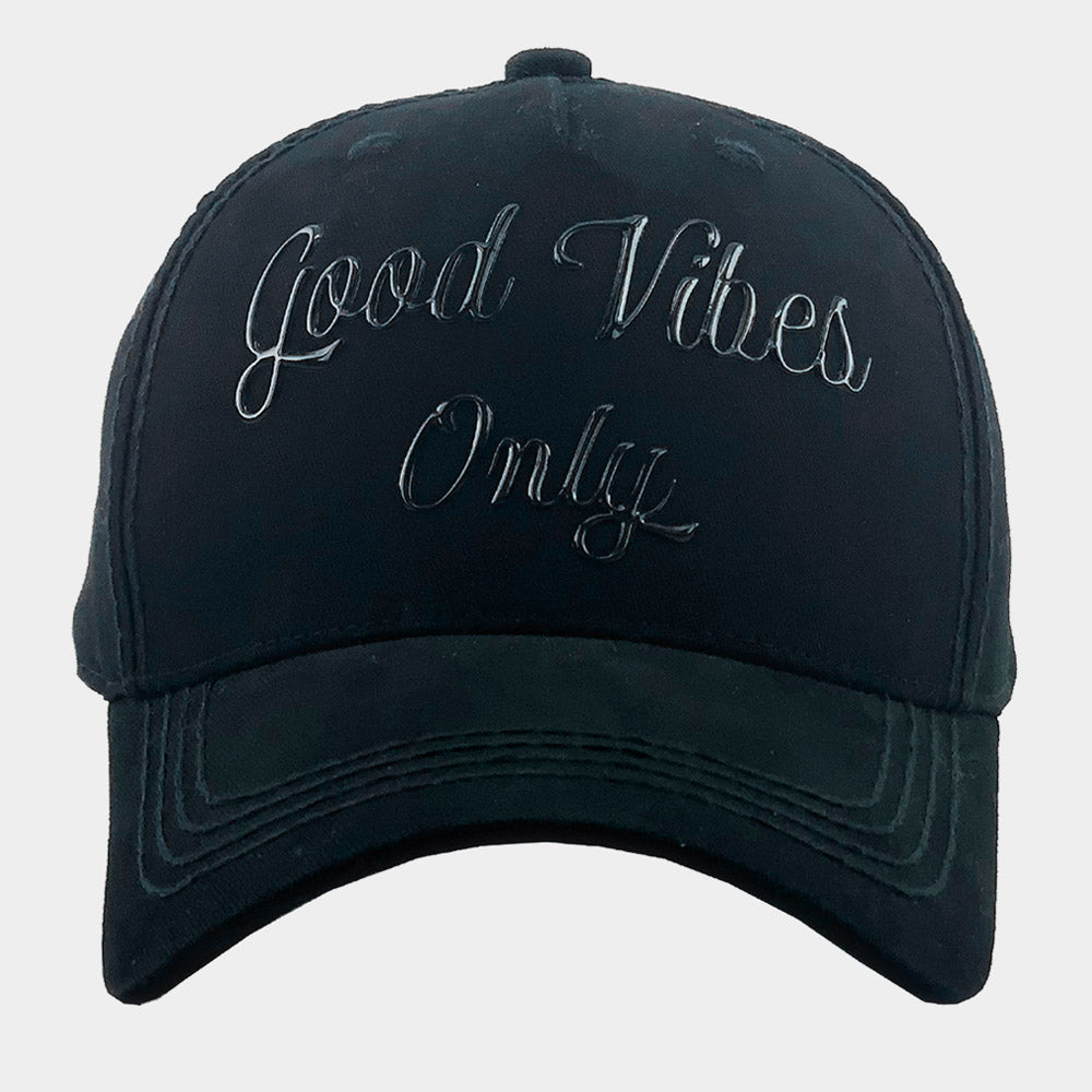 HATEGORY Good Vibes Only Message Baseball Cap