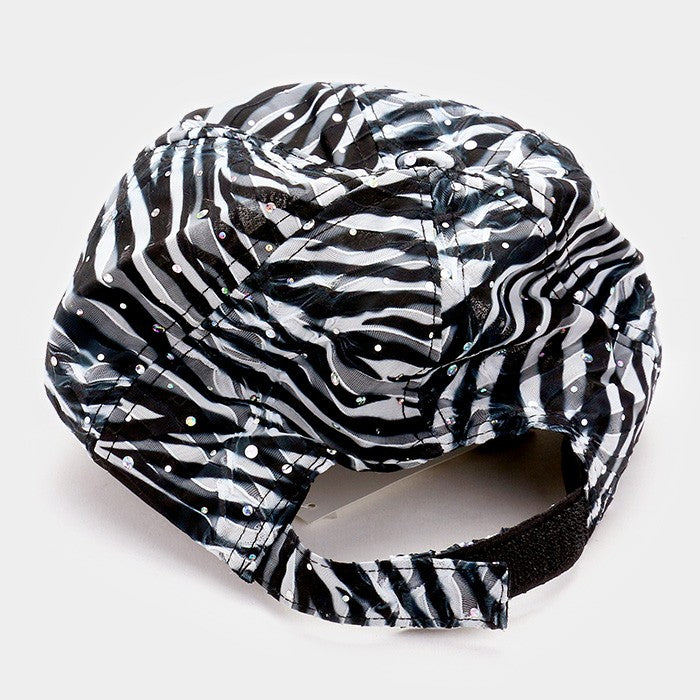 HATEGORY Zebra pattern baseball cap