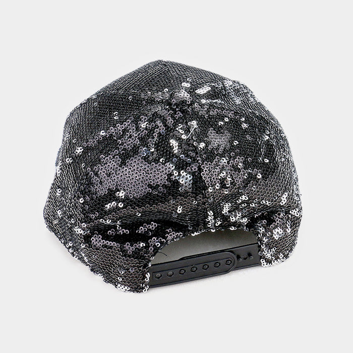 HATEGORY Sequin Baseball Cap