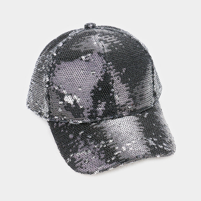 HATEGORY Sequin Baseball Cap
