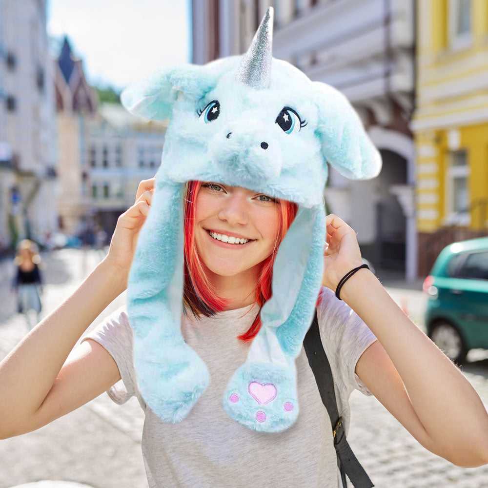 HATEGORY Animal Unicorn Ear Flap Hat