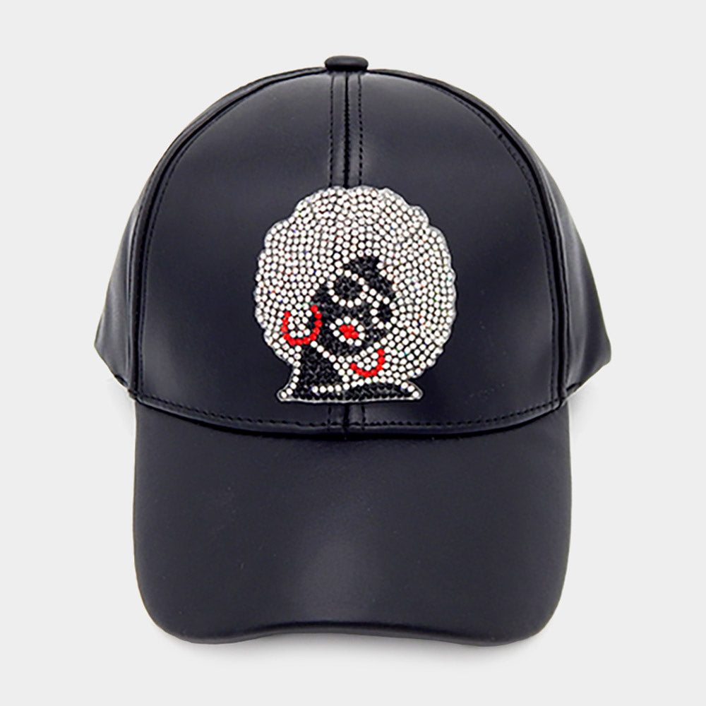HATEGORY Bling Afro Baseball Cap