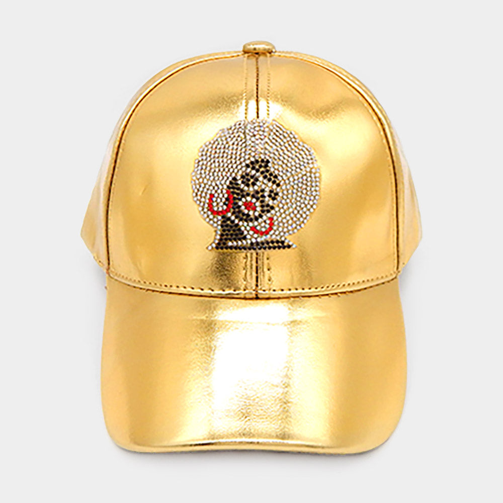 HATEGORY Bling Afro Baseball Cap