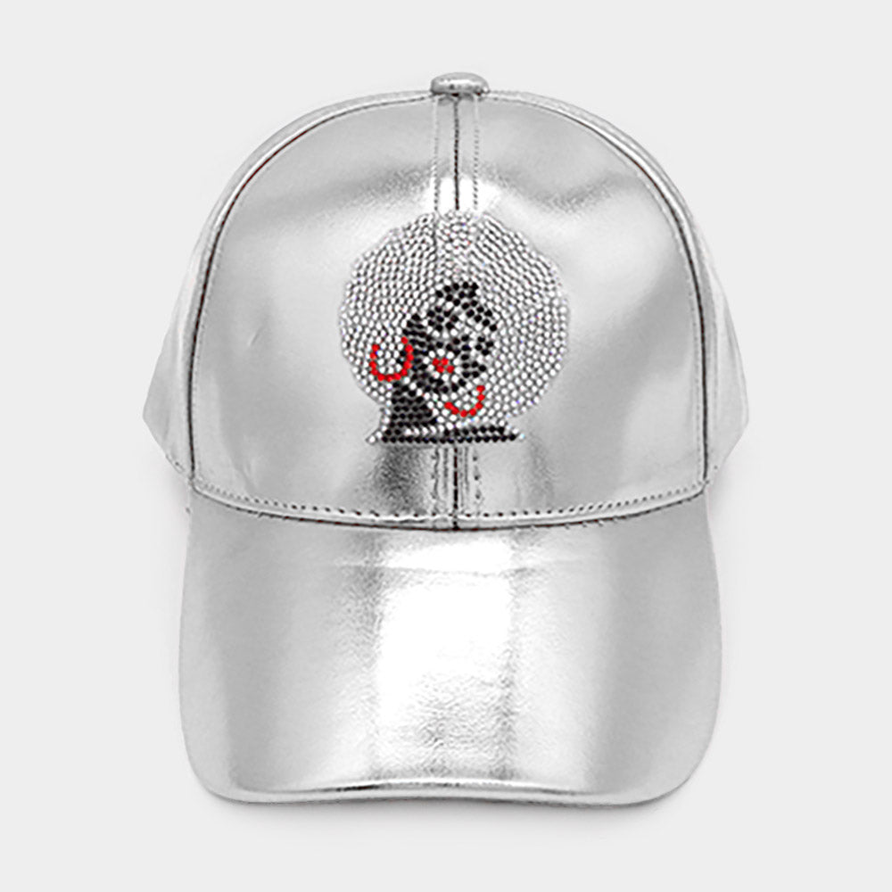 HATEGORY Bling Afro Baseball Cap