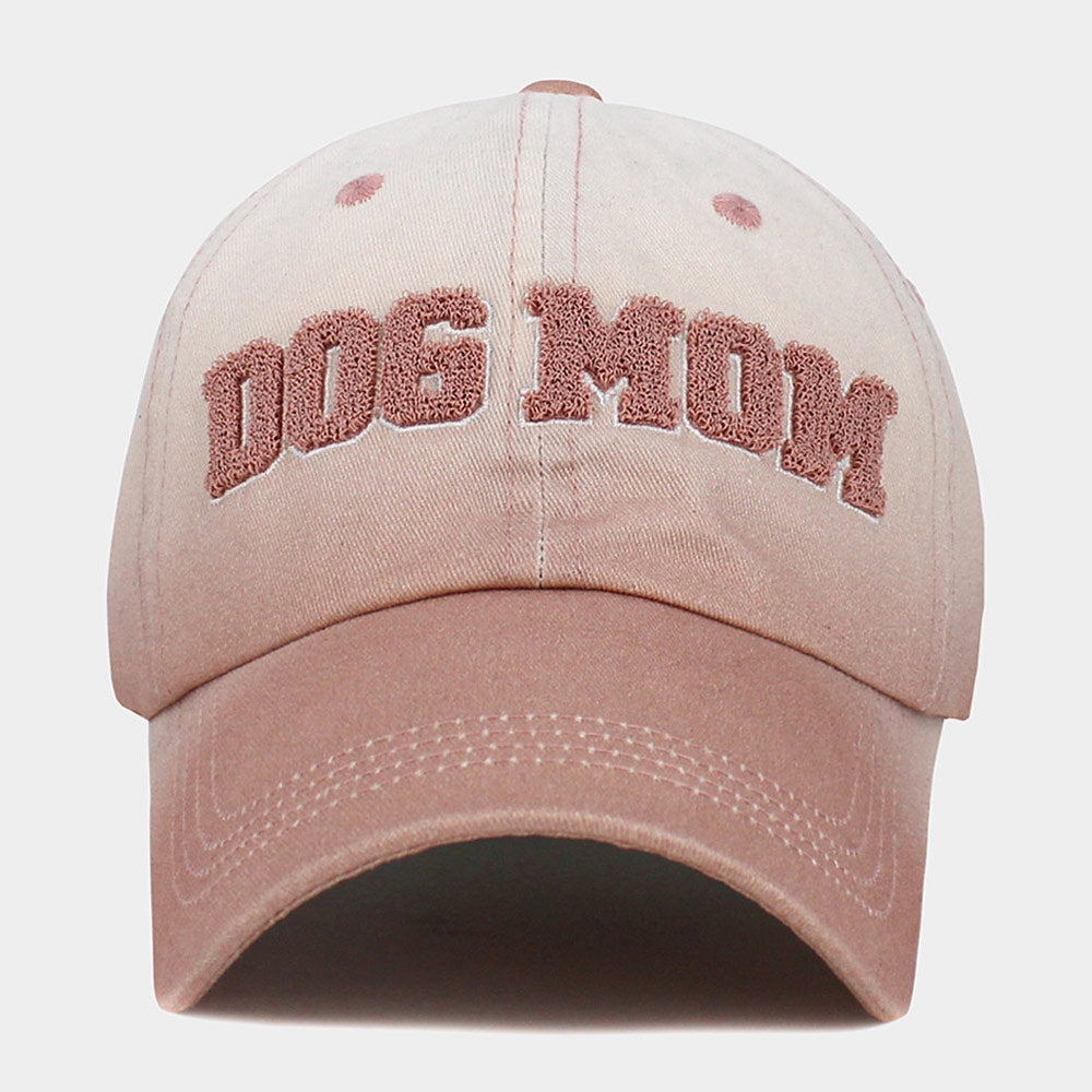HATEGORY Dog Mom Message Ombre Baseball Cap