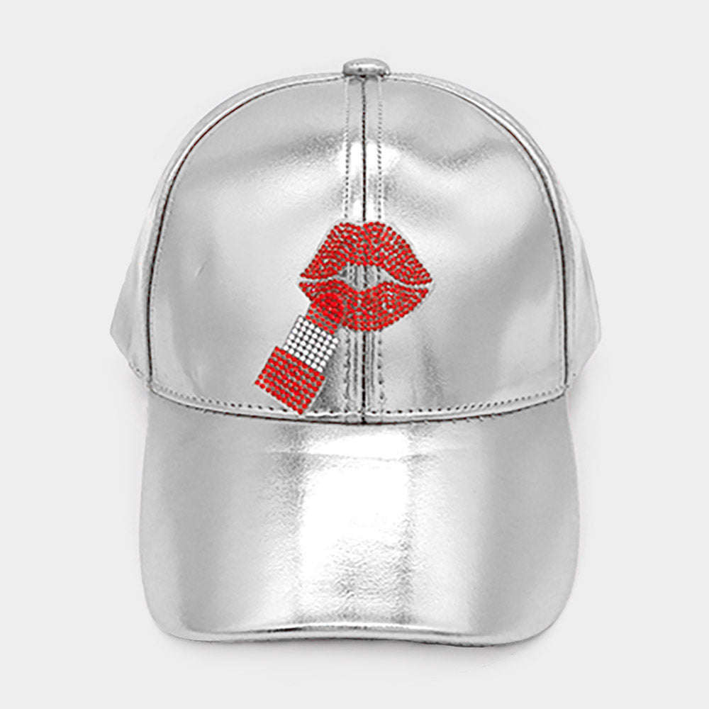 HATEGORY Bling Lip Baseball Cap