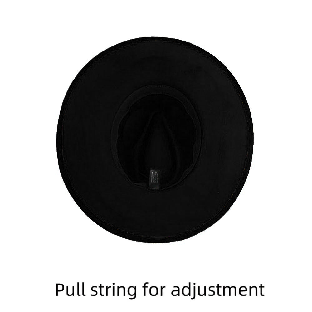 HATEGORY Stone Paved Chain Band Pointed Fedora Hat