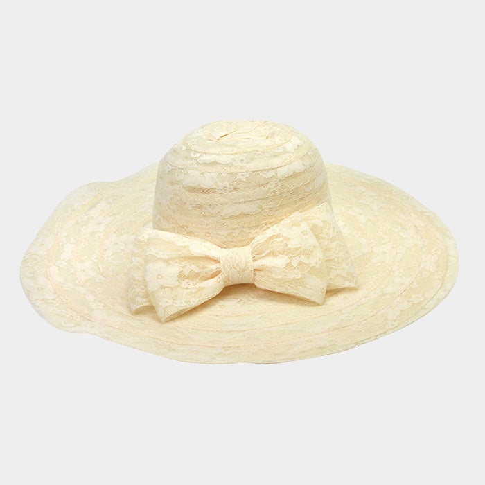 HATEGORY Double Bow Floppy Hat