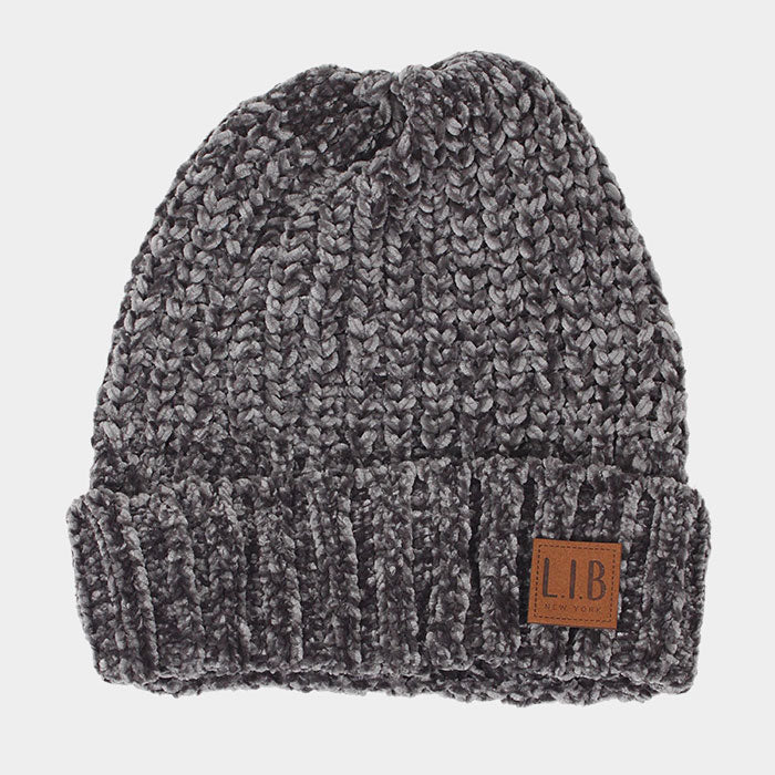 HATEGORY Chenille Beanie Hat