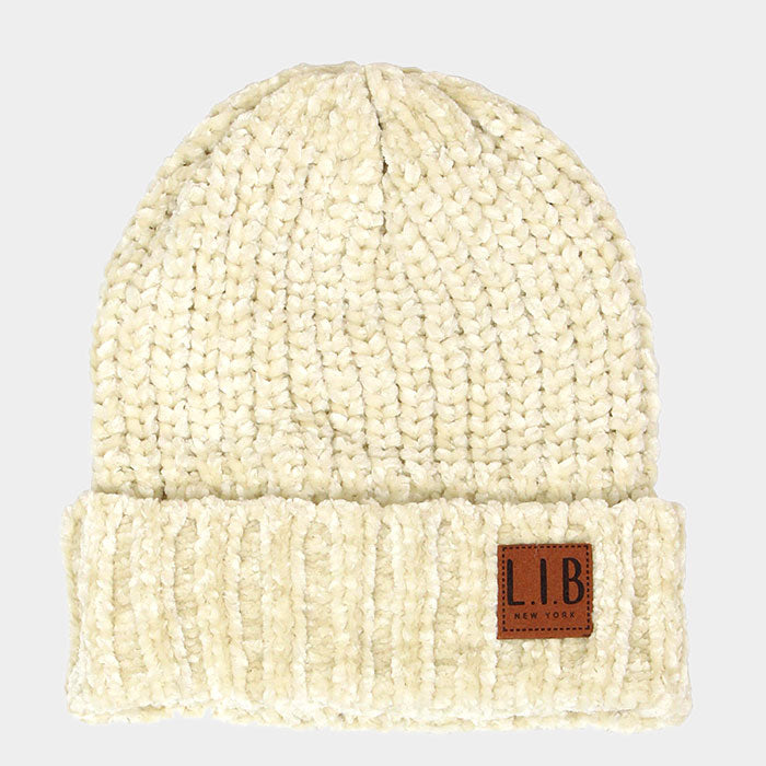 HATEGORY Chenille Beanie Hat