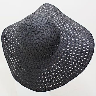 HATEGORY Diamond Weave Paper Sun Hat