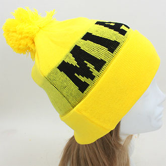 HATEGORY "Miami" Acrylic Pom Beanie