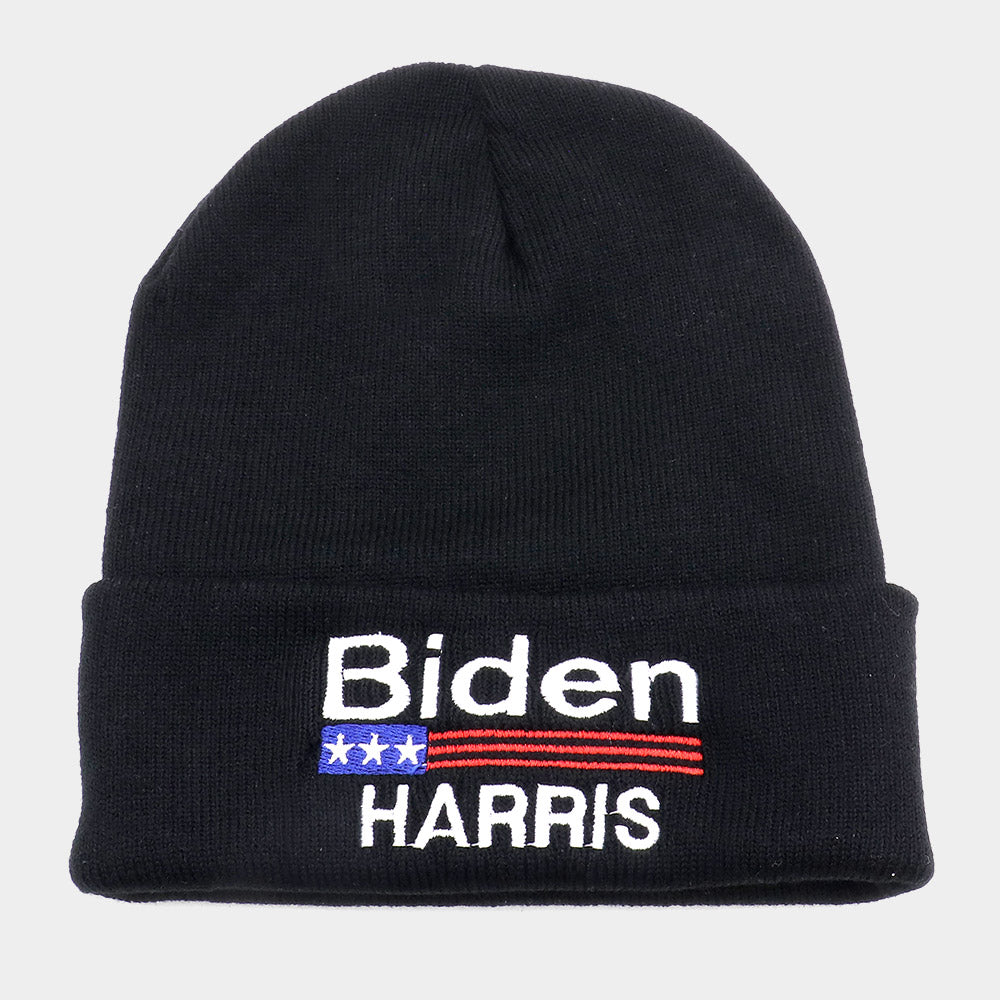 HATEGORY Biden Harris Embroidered Beanie Hat