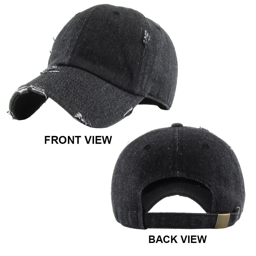 HATEGORY Solid Vintage Baseball Cap