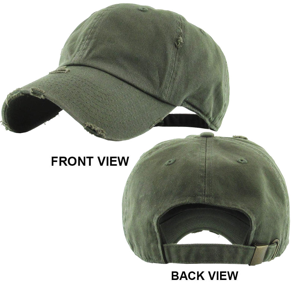 HATEGORY Solid Vintage Baseball Cap