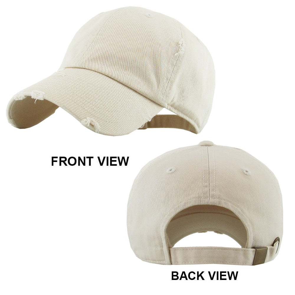 HATEGORY Solid Vintage Baseball Cap