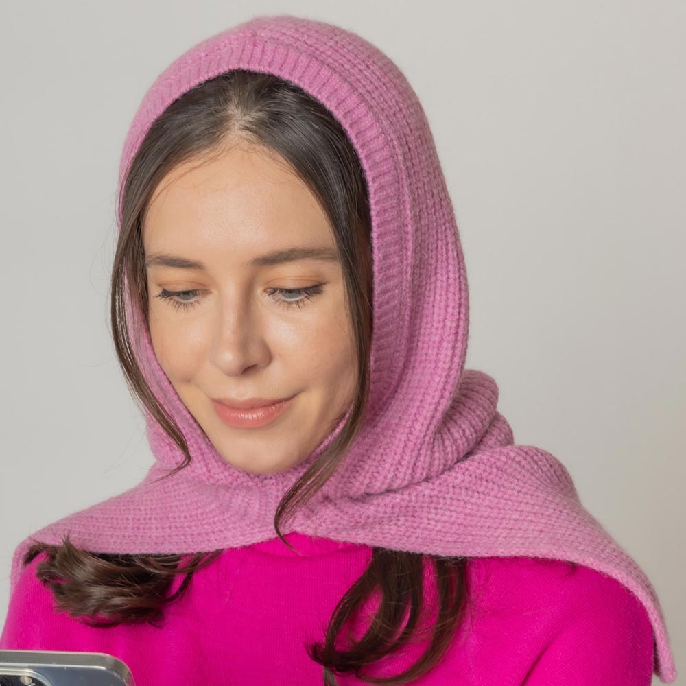 HATEGORY Solid Color Snood Hat