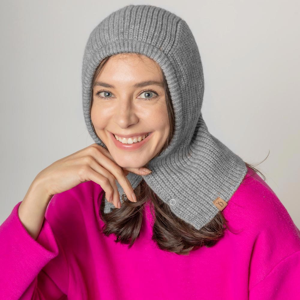 HATEGORY Buttoned Snood Hat