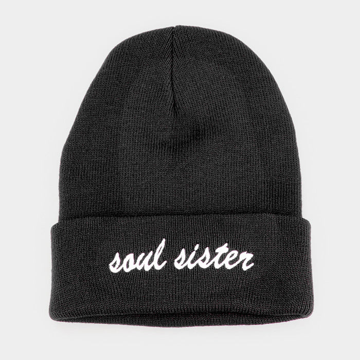 HATEGORY "Soul Sister" Soft Solid Color Beanie Hat