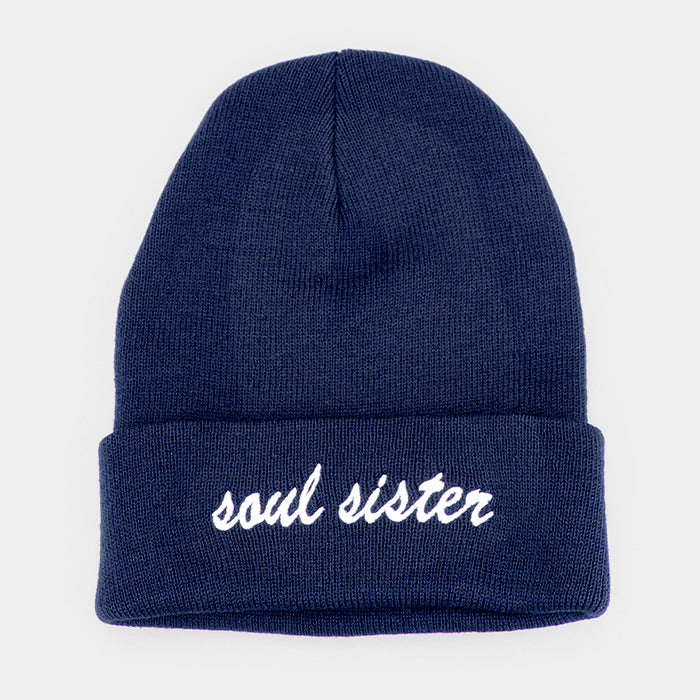 HATEGORY "Soul Sister" Soft Solid Color Beanie Hat