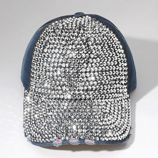 HATEGORY Bling Studded Glam Baseball Cap