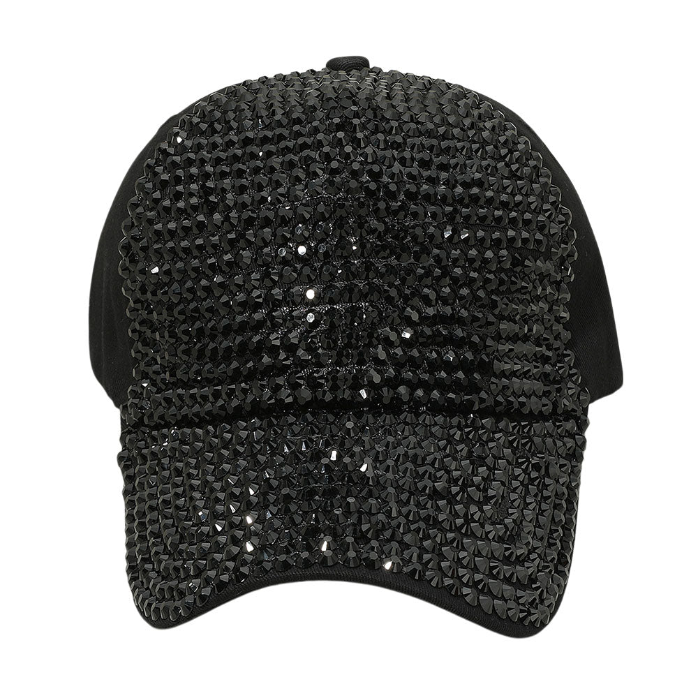 HATEGORY Bling Studded Glam Baseball Cap