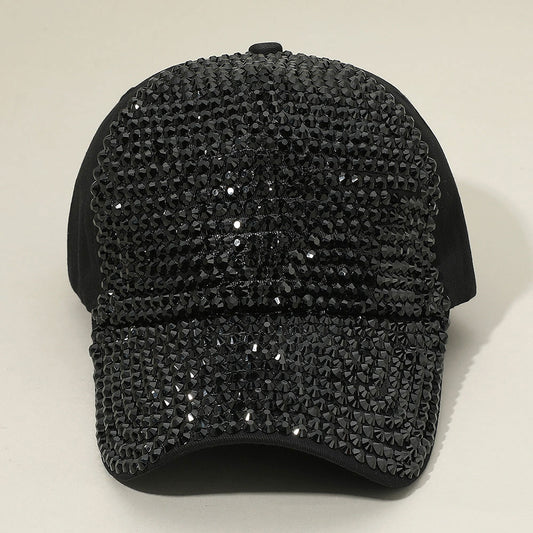 HATEGORY Bling Studded Glam Baseball Cap