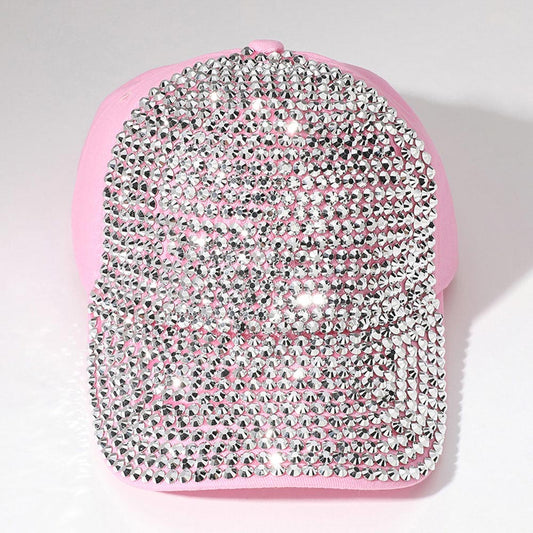 HATEGORY Bling Studded Glam Baseball Cap