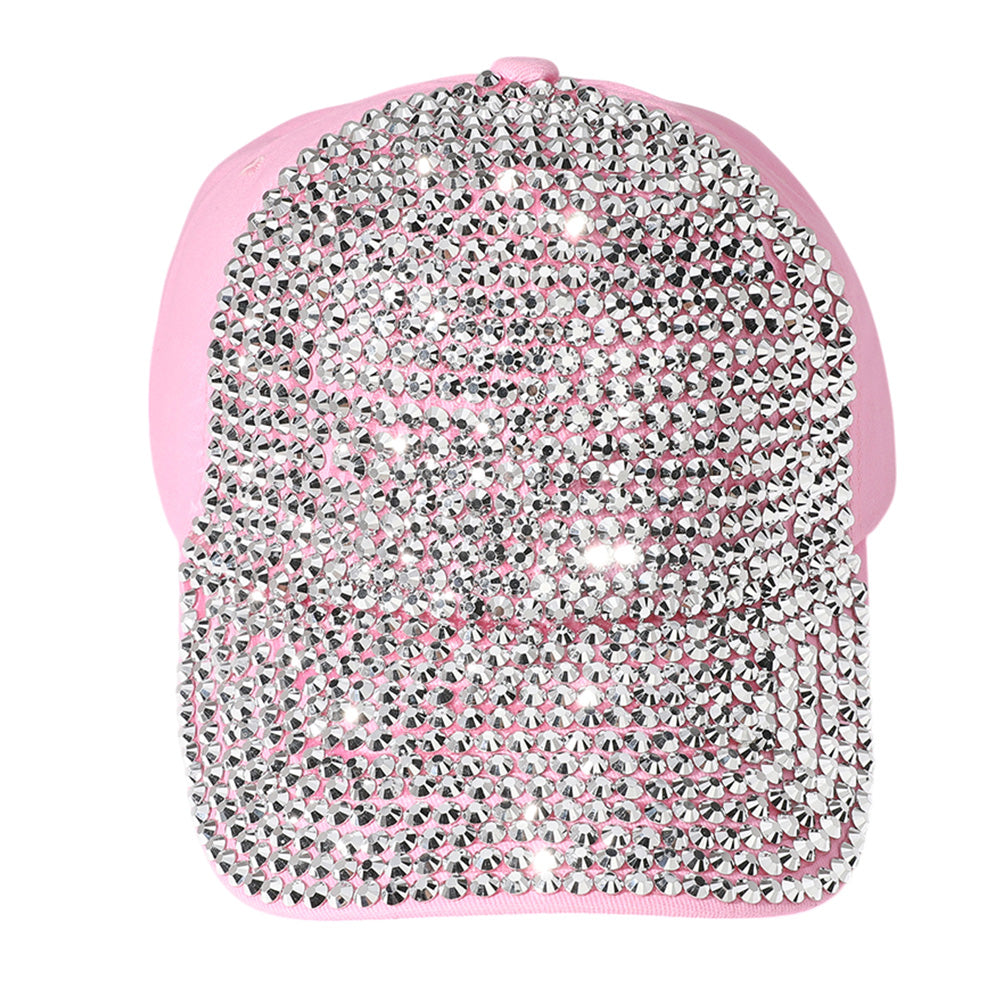 HATEGORY Bling Studded Glam Baseball Cap