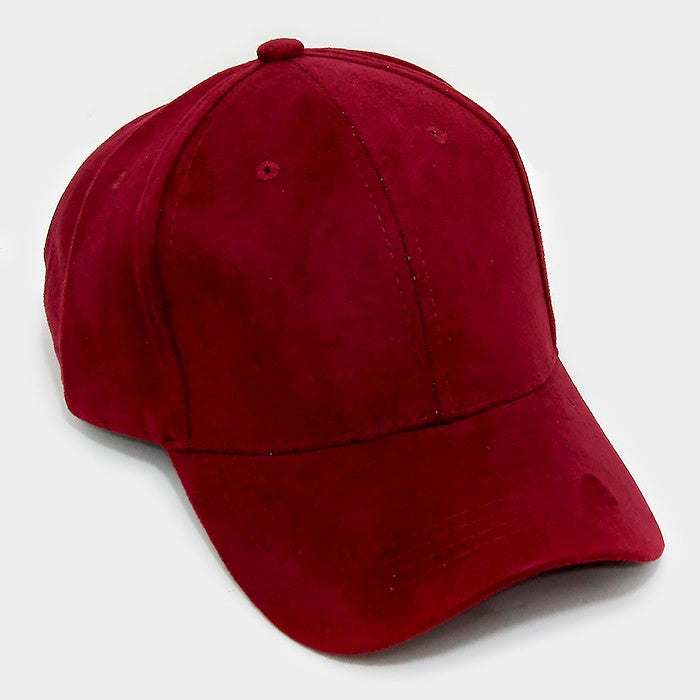HATEGORY Faux suede baseball cap