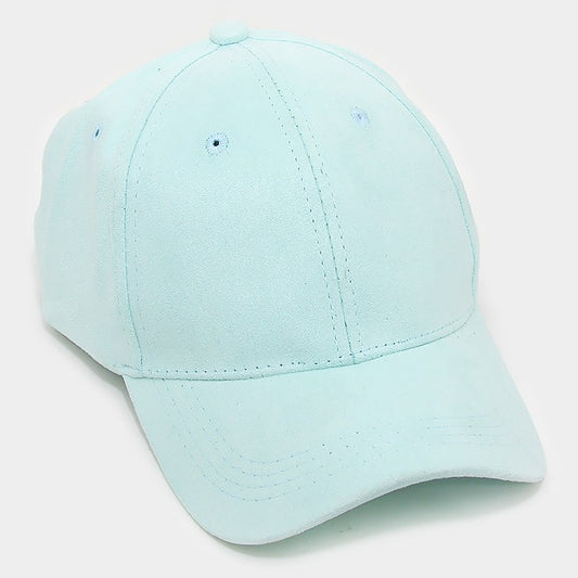 HATEGORY Faux suede baseball cap
