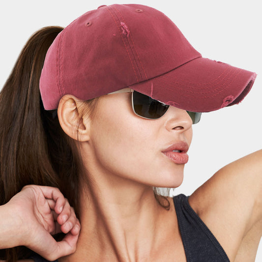 HATEGORY Vintage Ponytail Baseball Cap