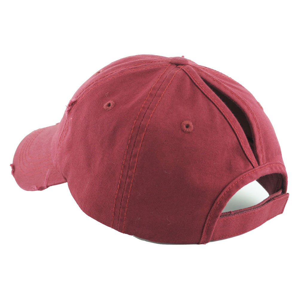 HATEGORY Vintage Ponytail Baseball Cap
