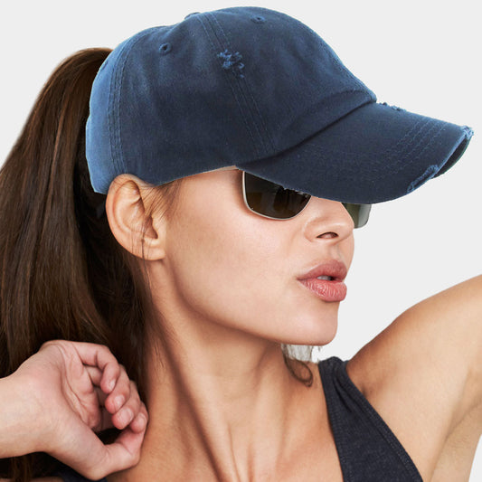 HATEGORY Vintage Ponytail Baseball Cap