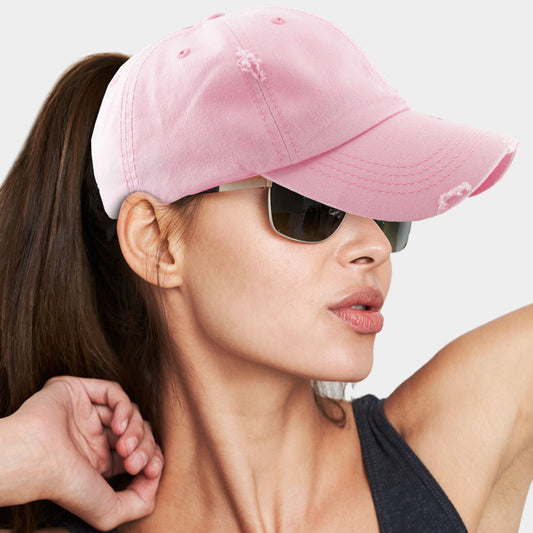 HATEGORY Vintage Ponytail Baseball Cap