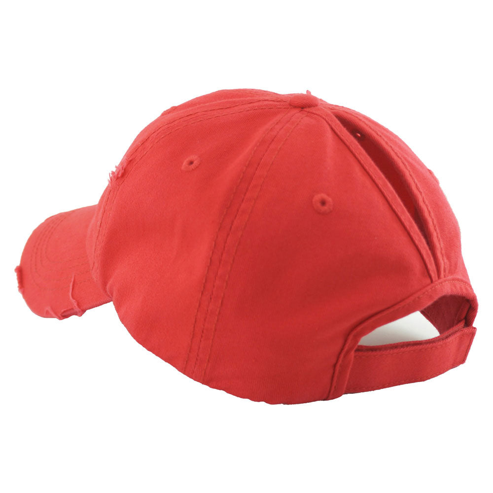 HATEGORY Vintage Ponytail Baseball Cap