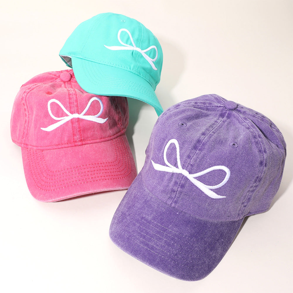 HATEGORY Ribbon Embroidered Baseball Cap