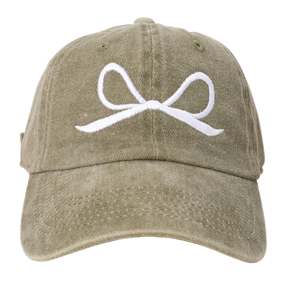 HATEGORY Ribbon Embroidered Baseball Cap