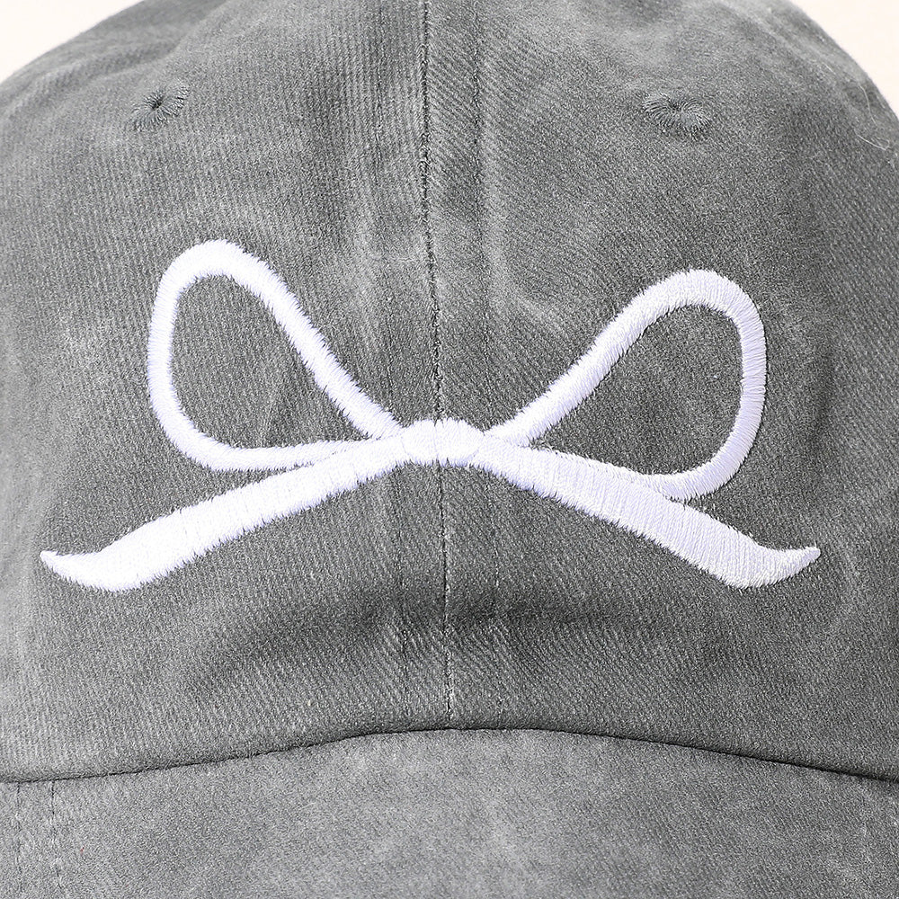 HATEGORY Ribbon Embroidered Baseball Cap