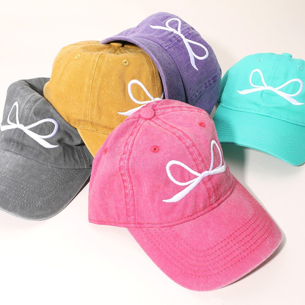 HATEGORY Ribbon Embroidered Baseball Cap
