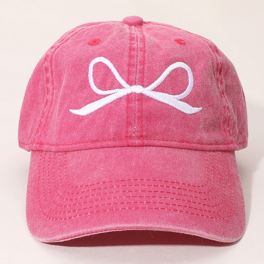 HATEGORY Ribbon Embroidered Baseball Cap