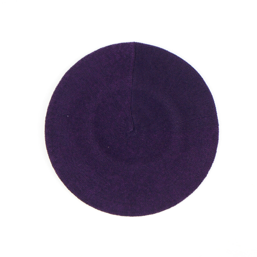 HATEGORY Stretchy Solid Beret Hat
