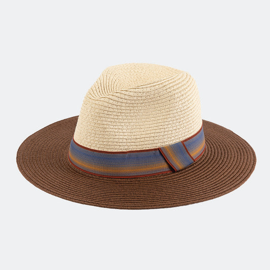 HATEGORY Gradation Band Two Tone Panama Hat